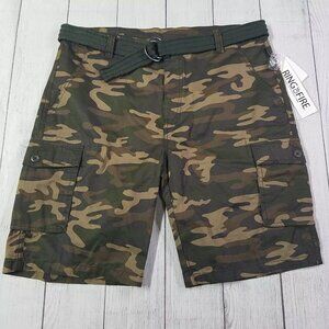 Ring of Fire Camo Cargo Shorts Mens Size 36